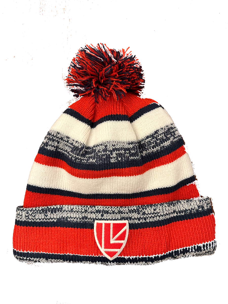 UofL College of Arts & Sciences Gear - AS216<br>Stripe Pom Pom Beanie