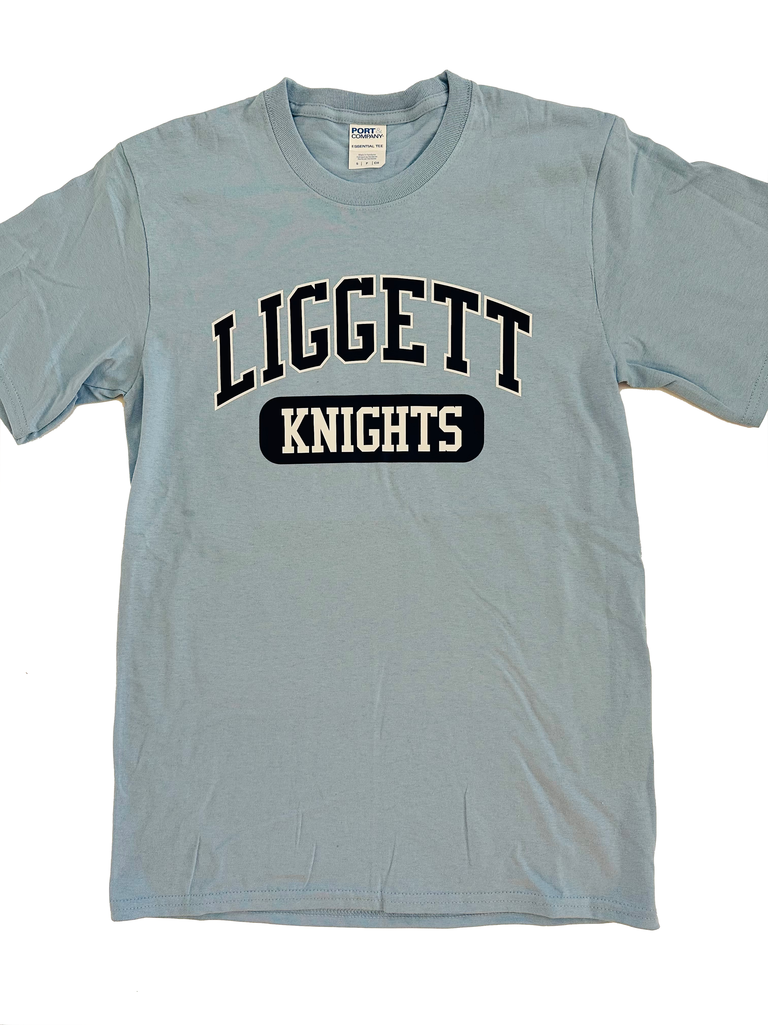 NEW Adult Light Blue Liggett Knights SS Tee