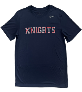 NEW Nike Navy Short Sleeve Knights Team rLegend Tee