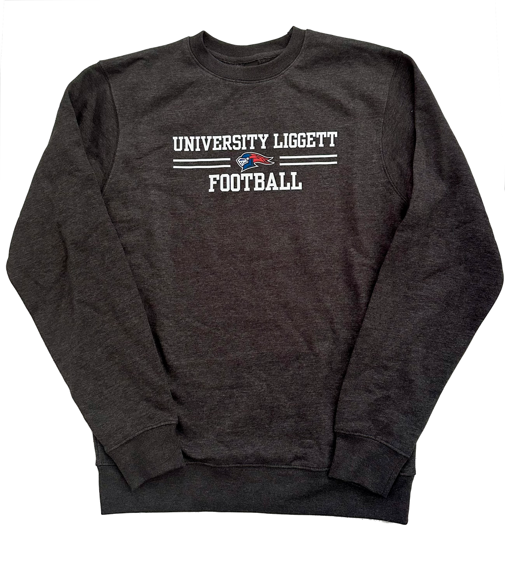 Football Fan Store Heather Charcoal Crewneck Sweatshirt  - Adult Small Only