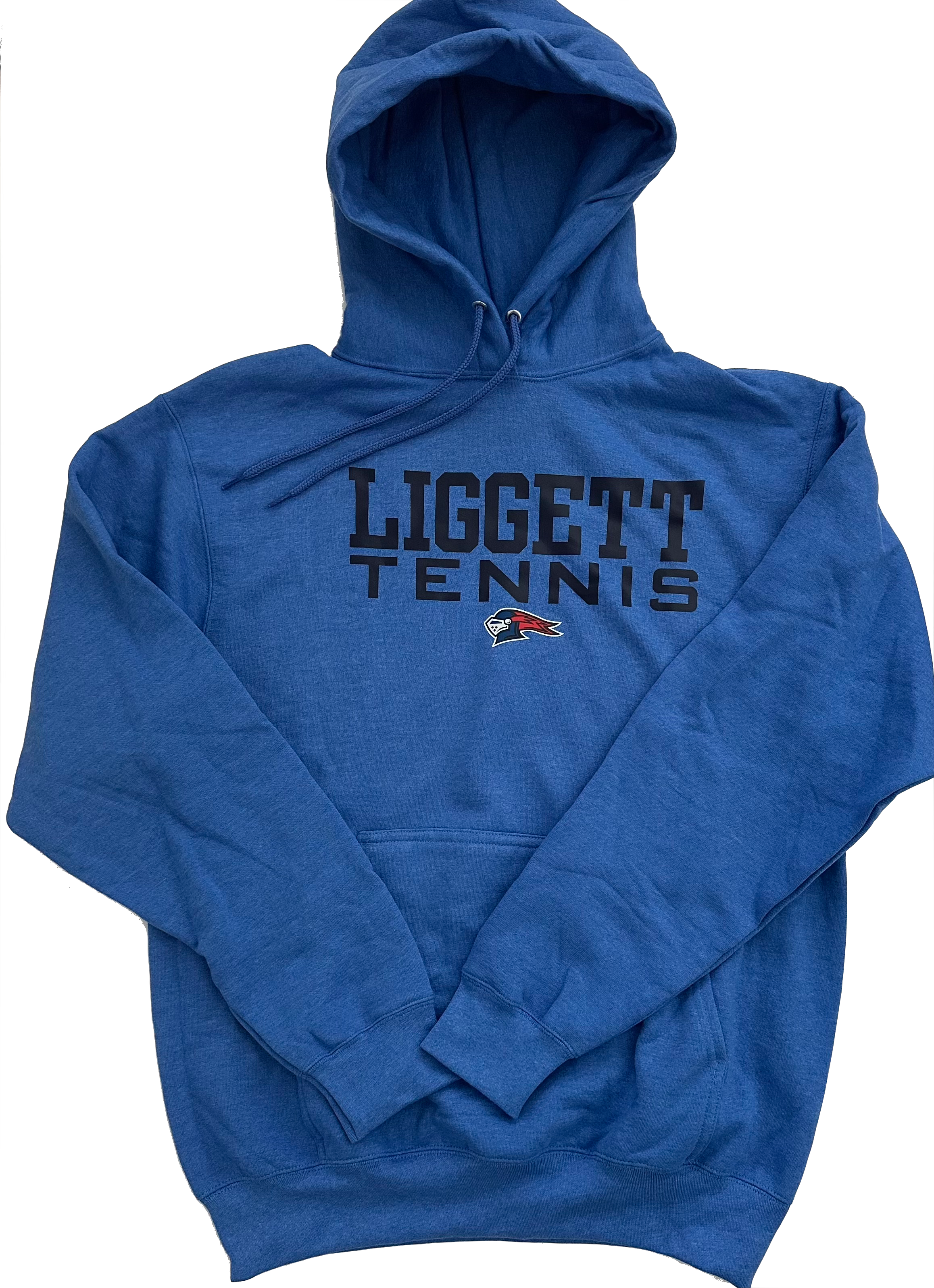 Adult Heather Royal Liggett Tennis Hoodie - Medium Only