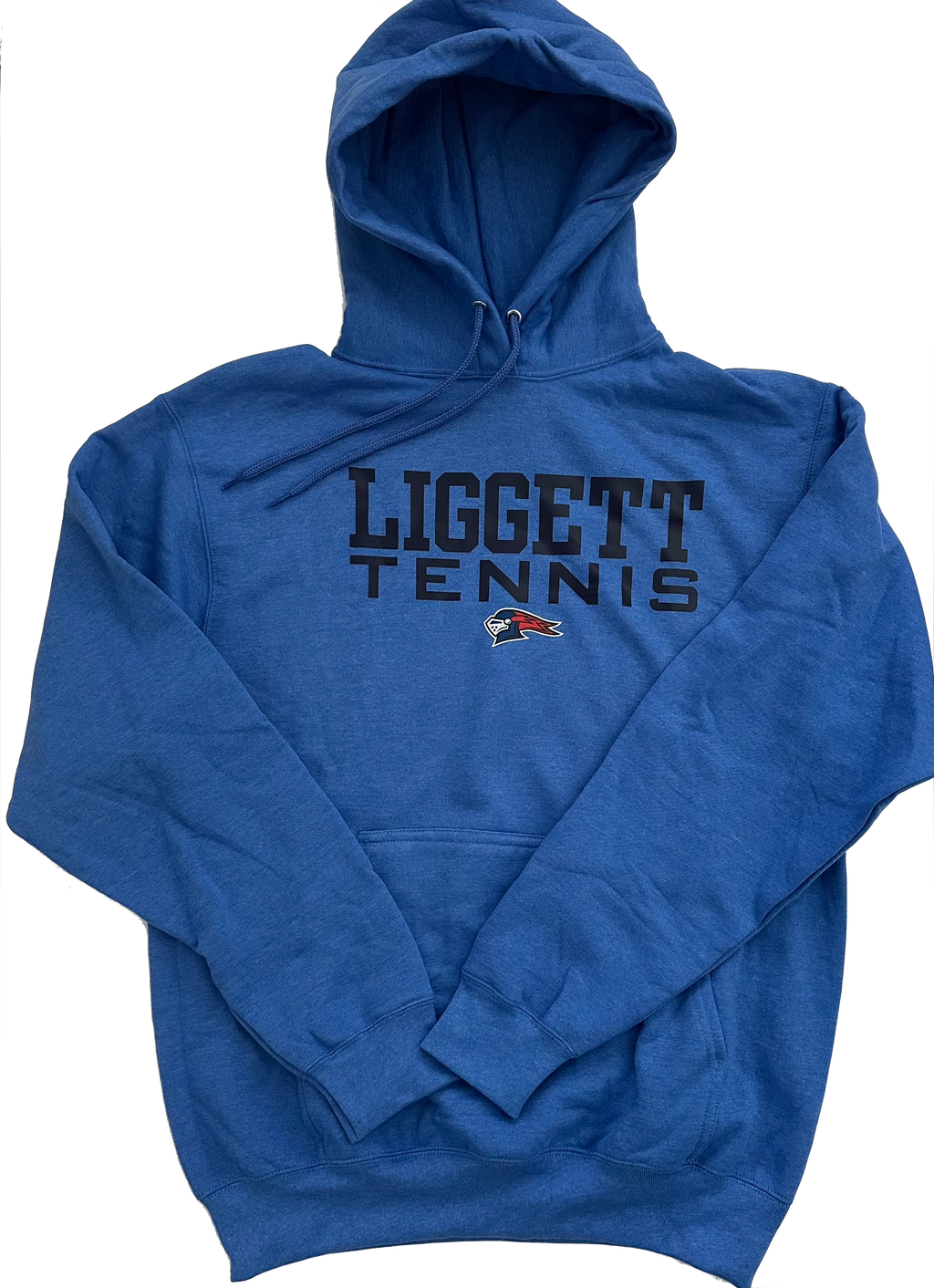Adult Heather Royal Liggett Tennis Hoodie - Medium Only
