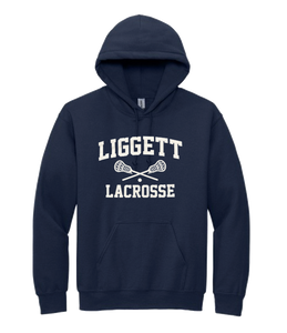 Adult Liggett Lacrosse Navy Hoodie (XL Only)