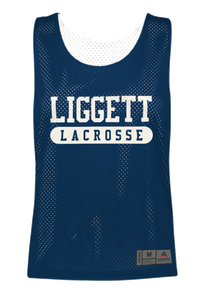 Ladies Reversible Liggett Lacrosse Navy/White Pinnie (Medium Only)