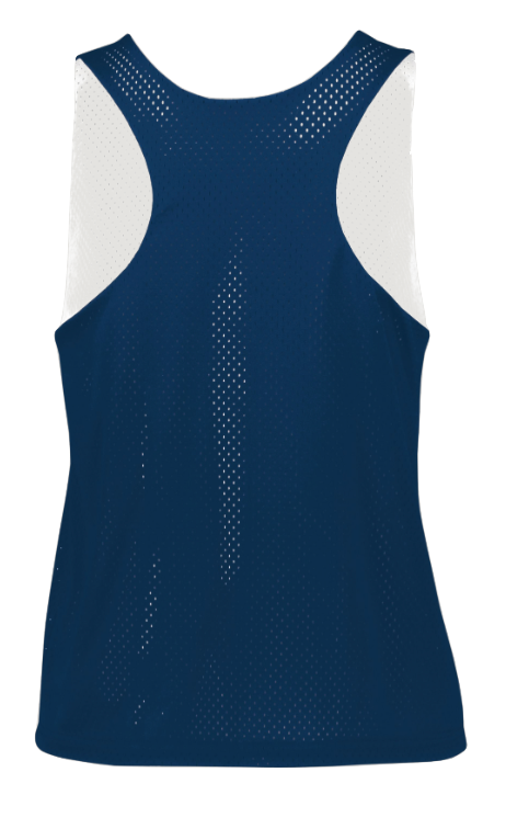 Ladies Reversible Liggett Lacrosse Navy/White Pinnie (Medium Only)