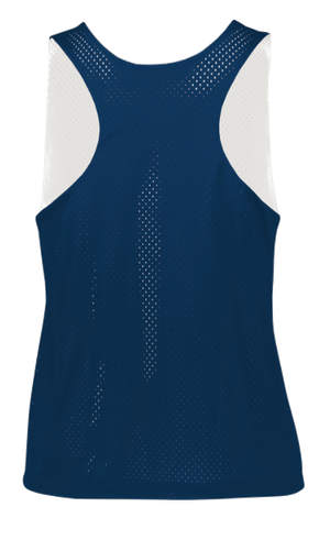 Ladies Reversible Liggett Lacrosse Navy/White Pinnie (Medium Only)