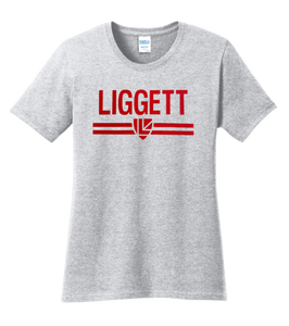 Ladies Liggett Ash Short Sleeve Tee (Small Only)