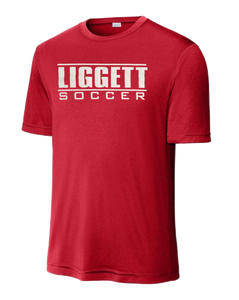 Adult Liggett Soccer Red Performance Tee (Medium Only)