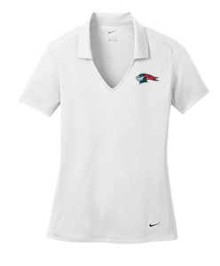 Nike Ladies Vertical Mesh White Polo (Limited Sizes)
