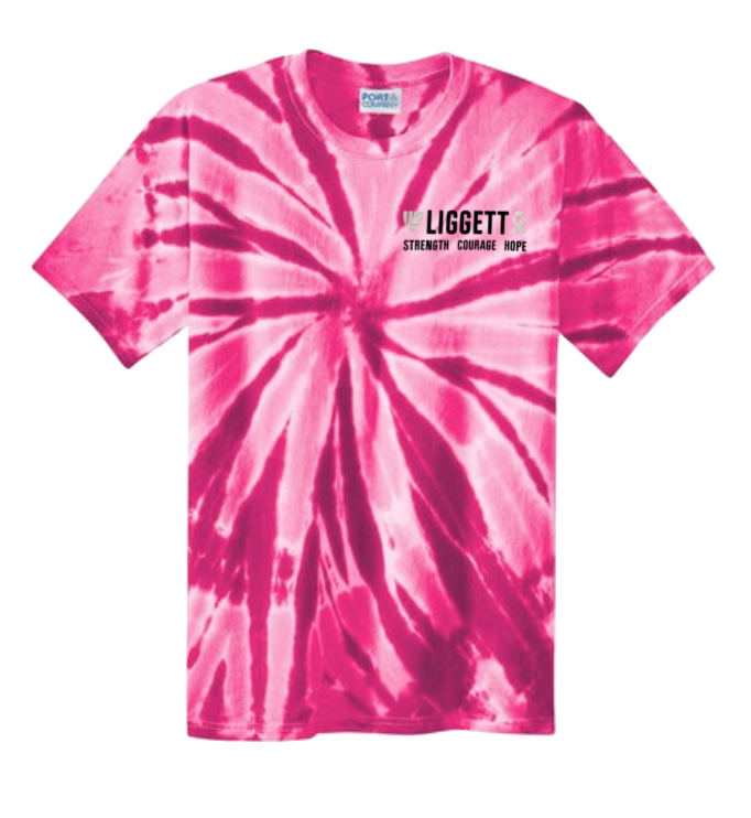 Adult Pink Out 2025 Tie-Dye Short Sleeve Tee - Medium Only