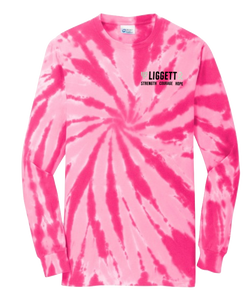 Adult Pink Out 2025 Tie-Dye Long Sleeve Tee - Medium Only