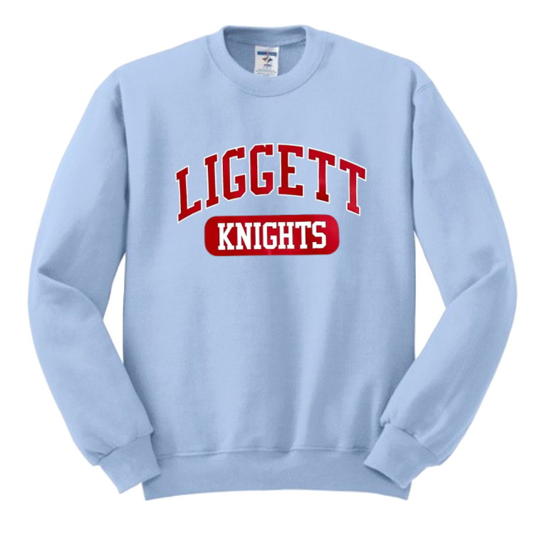Adult Light Blue Crewneck Sweatshirt
