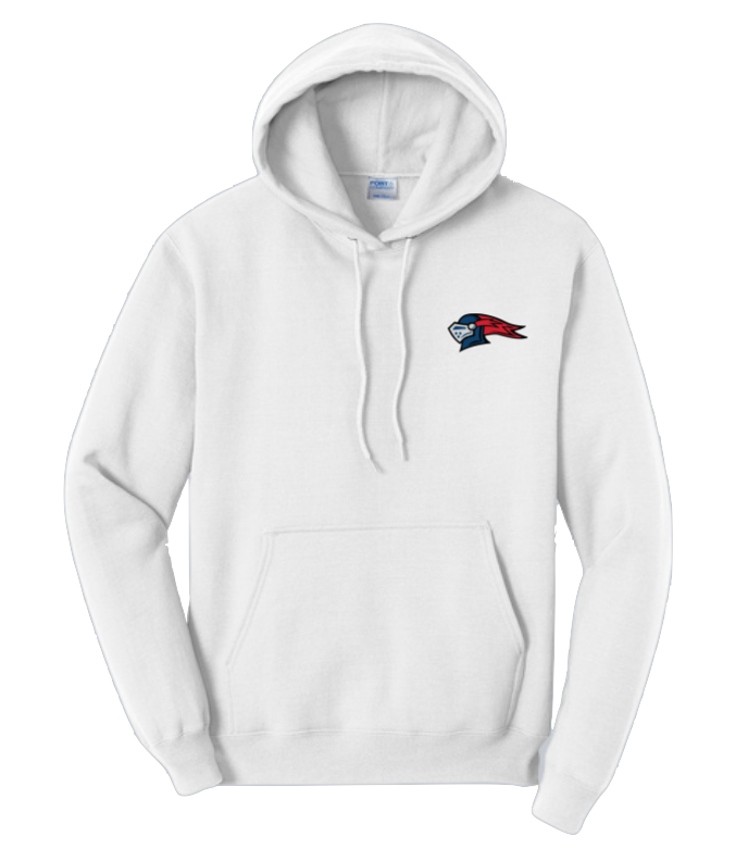 Adult Knight Head White Hoodie - XL Only