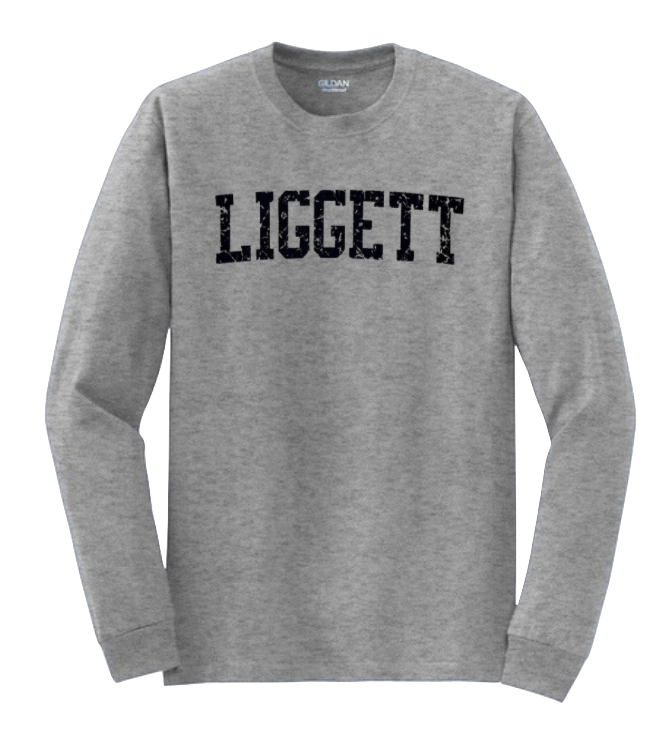 Adult Distressed Liggett Grey LS Tee