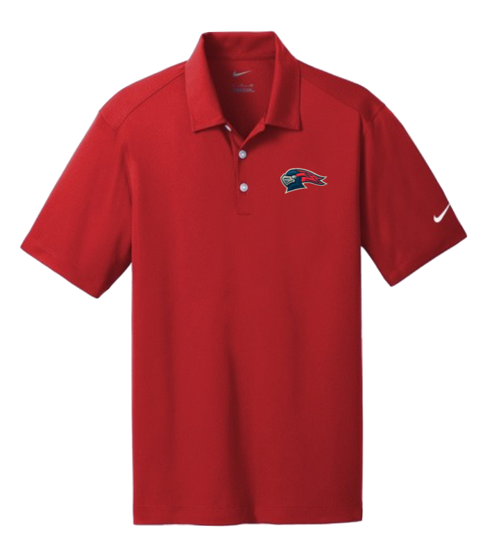 Adult Nike Dri-FIT Vertical Mesh University Red Polo