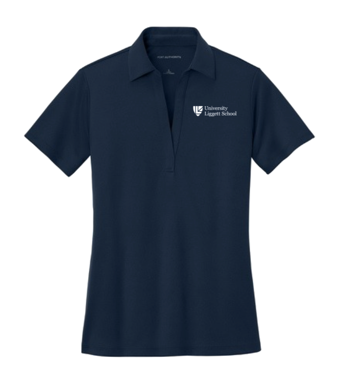 Ladies Silk Touch Performance Navy Polo (Limited Sizes)