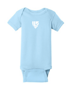 Shield Light Blue Short Sleeve Onesie