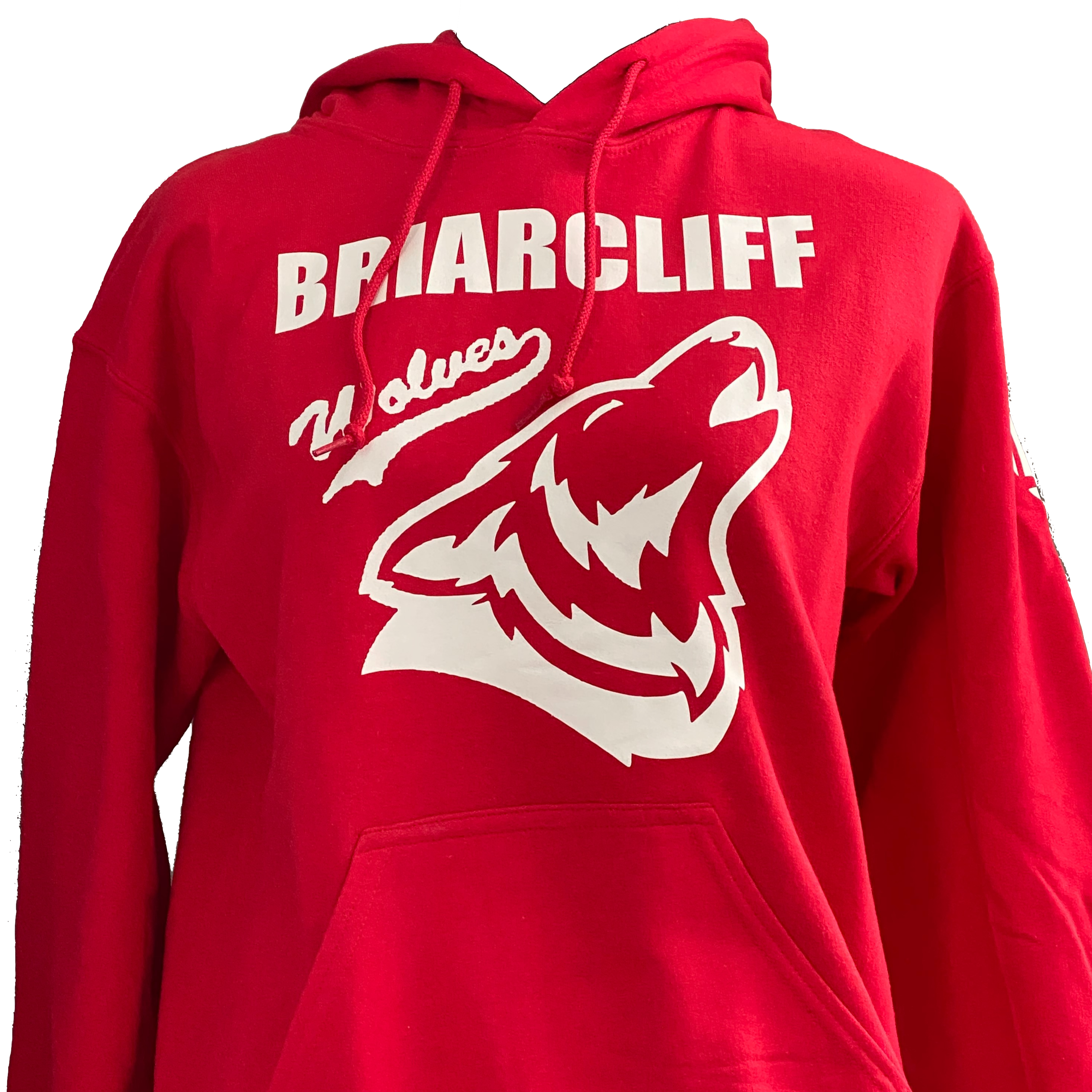 Briarcliff Wolves Red Adult Hoodie