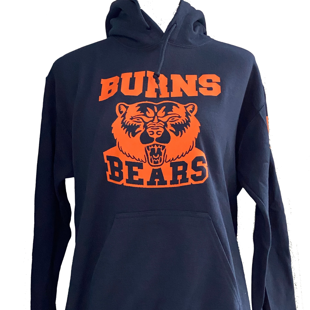 Burns Bears Navy Adult Hoodie
