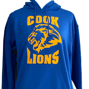 Cook Lions Royal Blue Adult Hoodie
