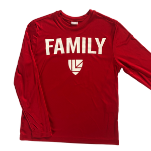 Youth Performance LS Red Family Tee