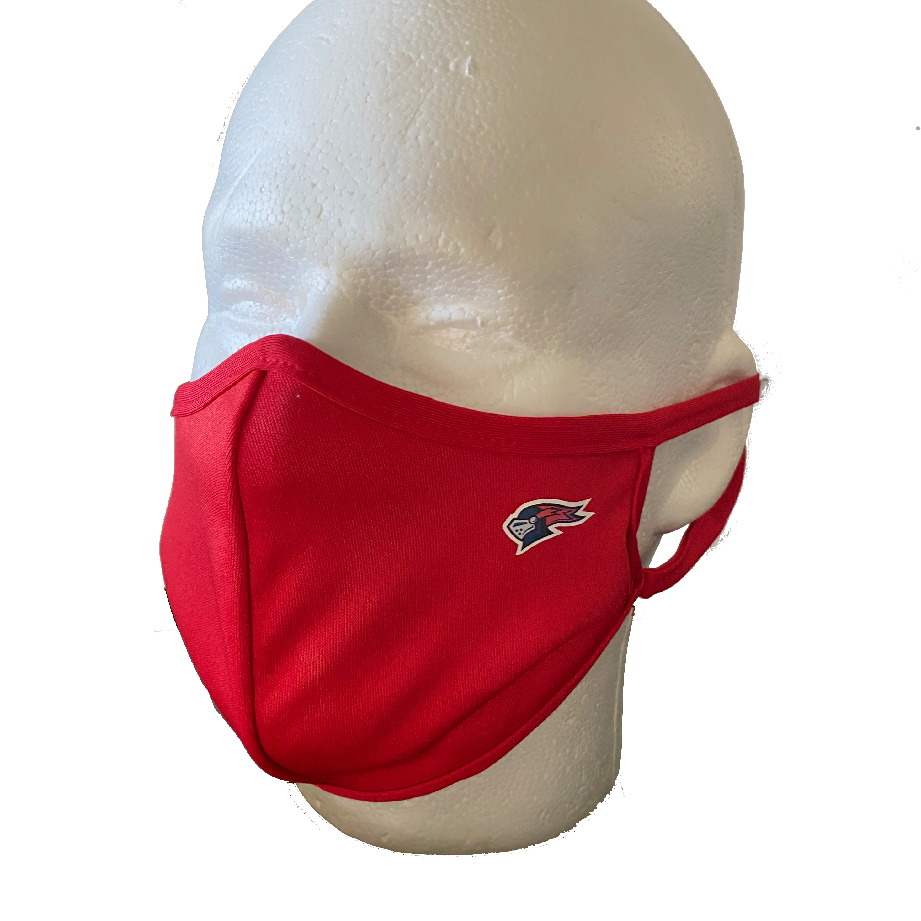 Adult Red Knight Head Face Mask