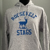 Roosevelt Stags Sport Grey Adult Hoodie